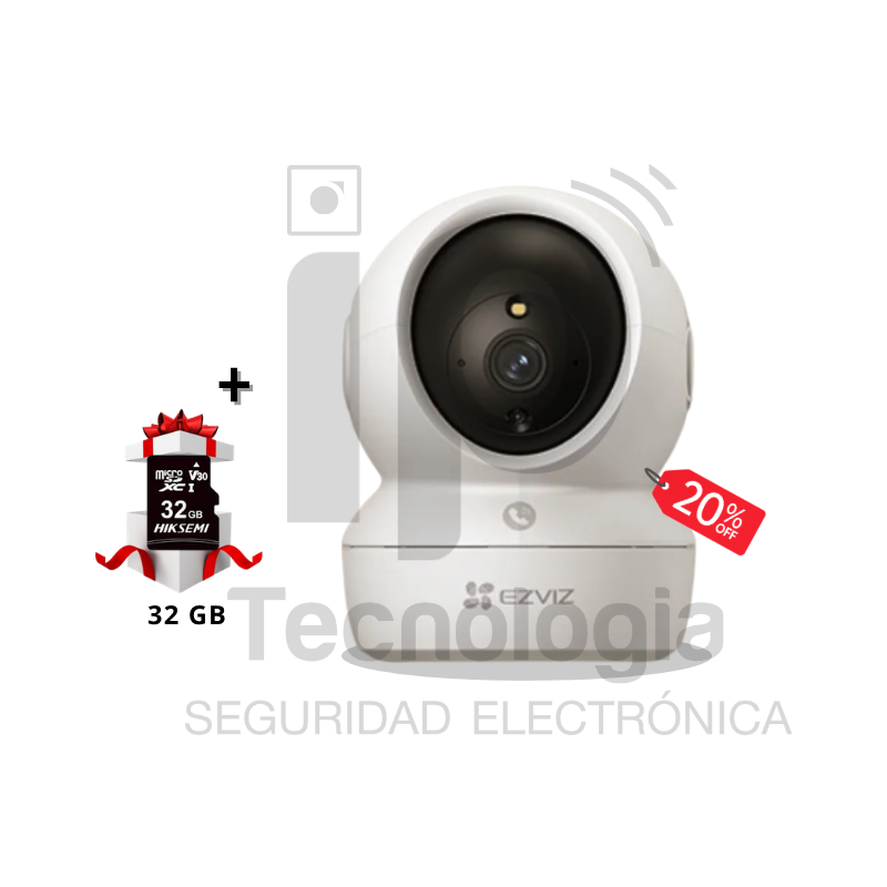 Combo de Camara Ezviz H6C 4K + MicroSD 32GB