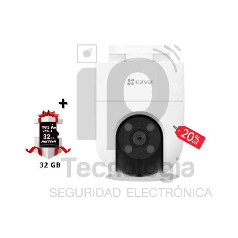 Combo de Camara Ezviz H8C 3K + MicroSD 32GB
