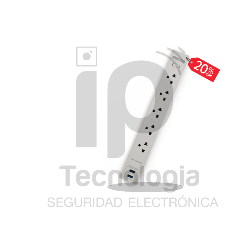 Regleta Multitoma con Puertos USB