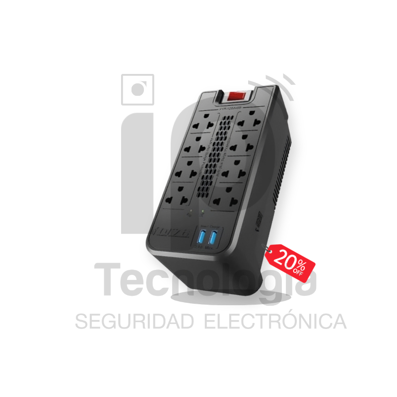 Estabilizador de Voltaje con Puertos USB