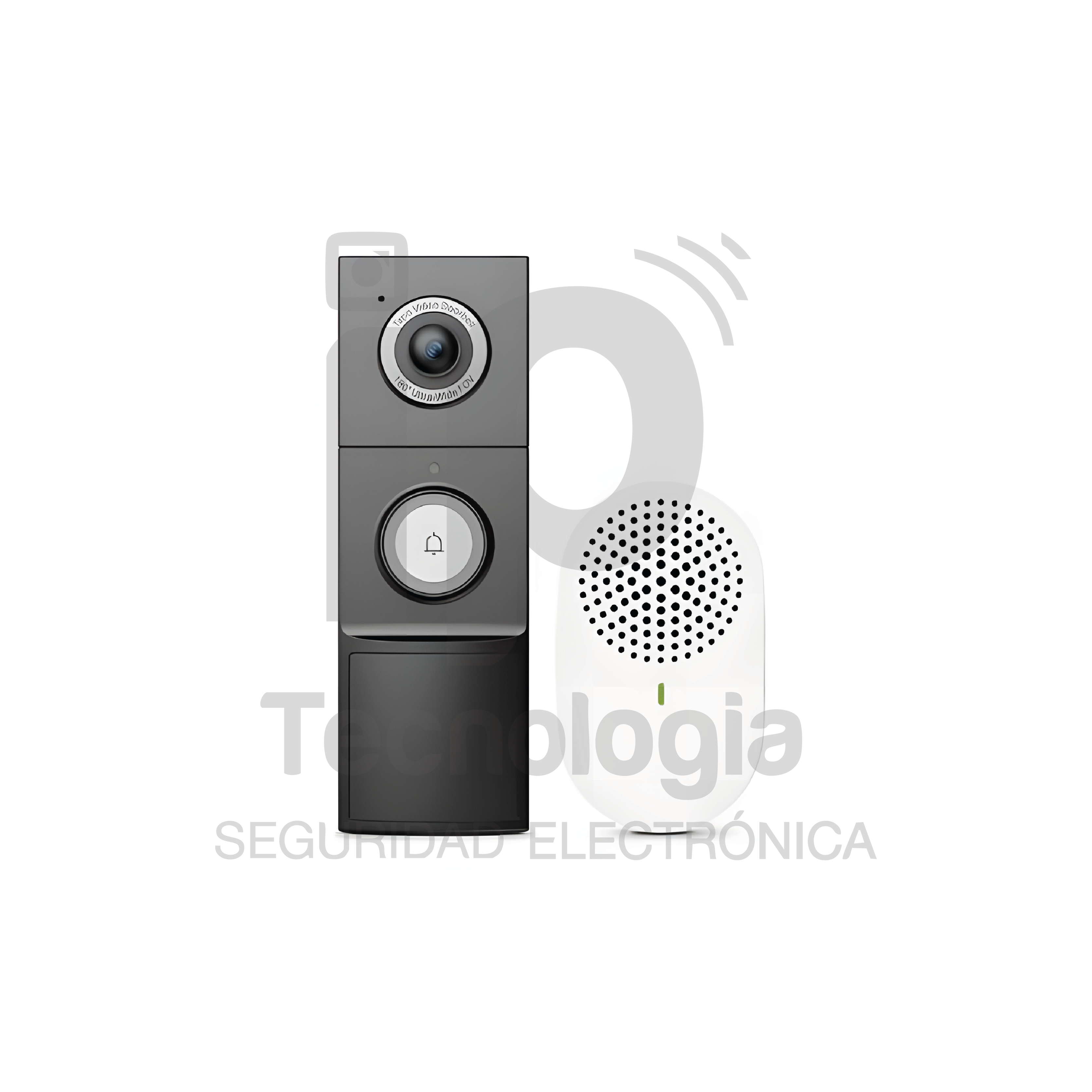 Timbre Inteligente IP66 5MP con Alimentación por Batería o Cable