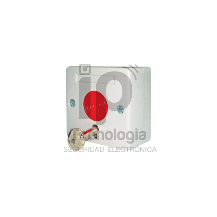 BOTON EMERGERCIA CON LLAVE