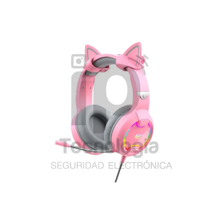 AUDIFONOS GAMING ROSADO