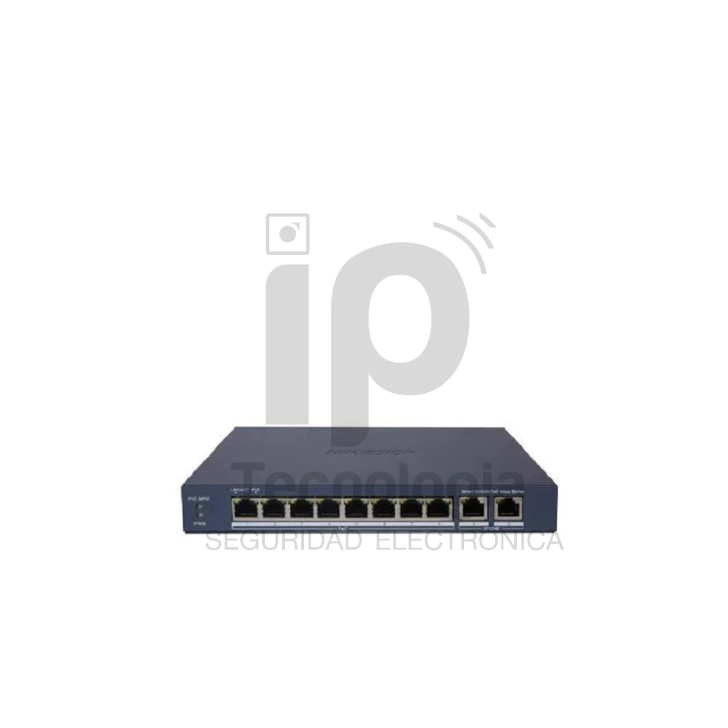 HIKVISION DS-3E1310P-EI/M – SWITCH SMART PoE 8 PUERTOS + 2 GIGABIT 60W