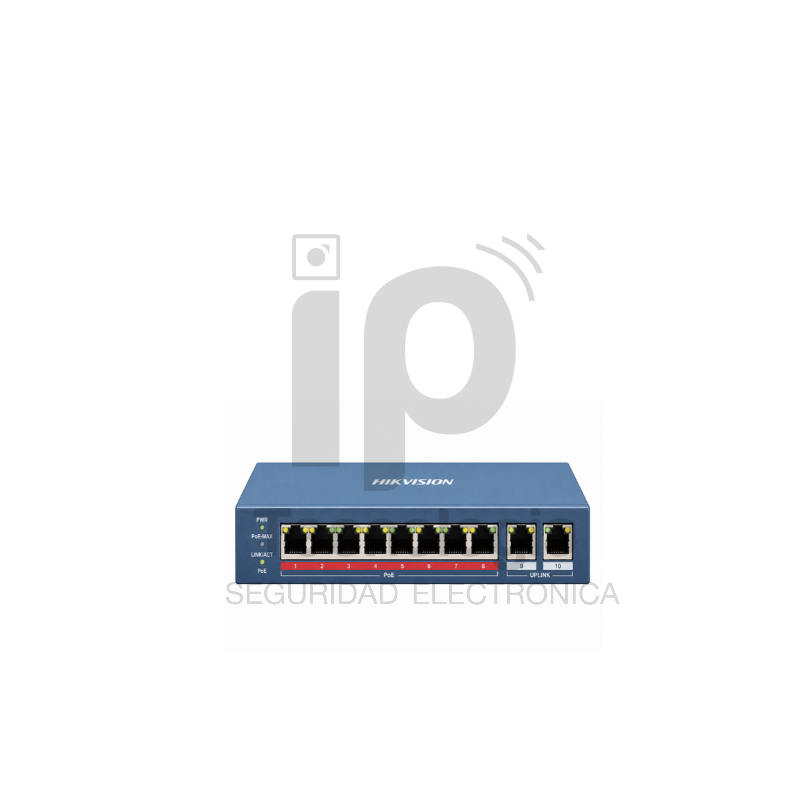 8 PORT FAST ETHERNET UNMANAGED POE SWITCH NO ADMINISTRABLE