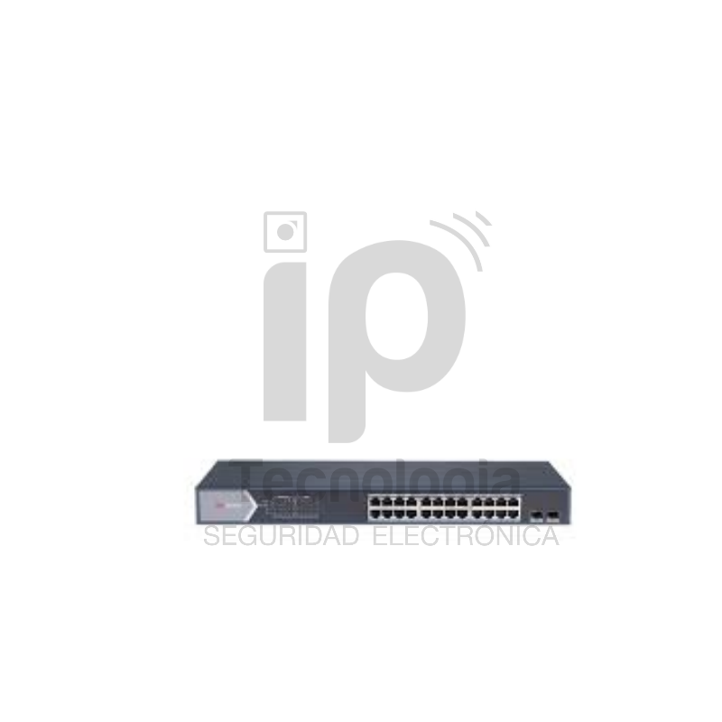 SWTICH 24 PUERTOS POE GIGABIT Y 2 PUERTOS DE FIBRA ÓPTICA GIGABIT.