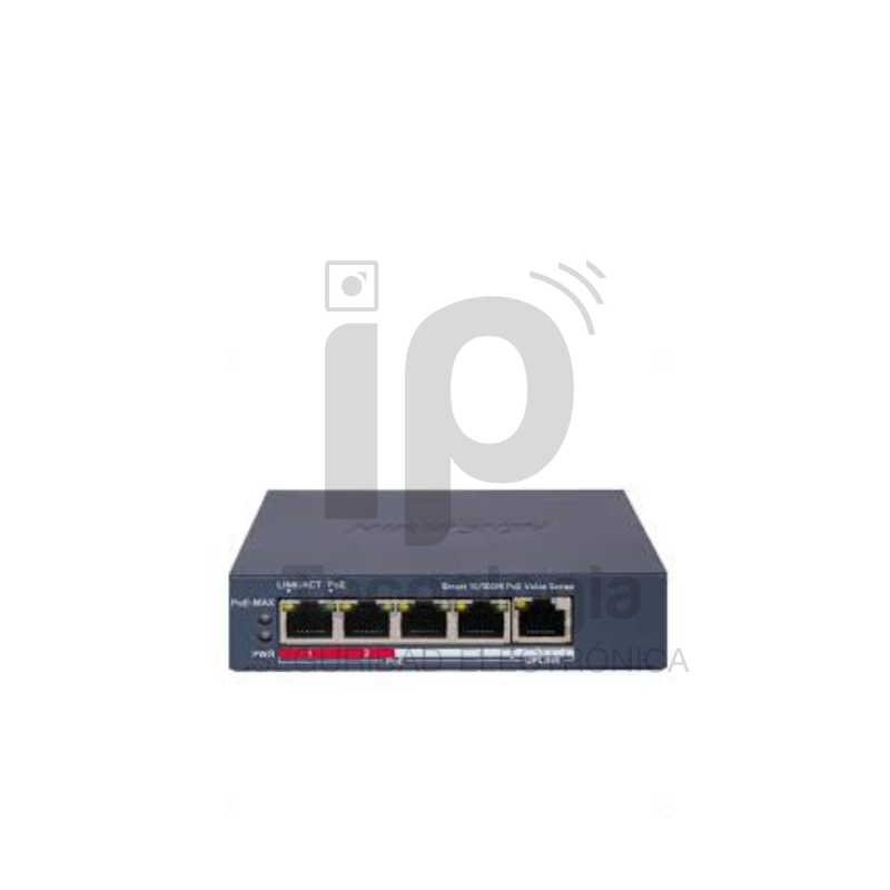 SWITCH POE 4 PUERTOS FAST ETHERNET