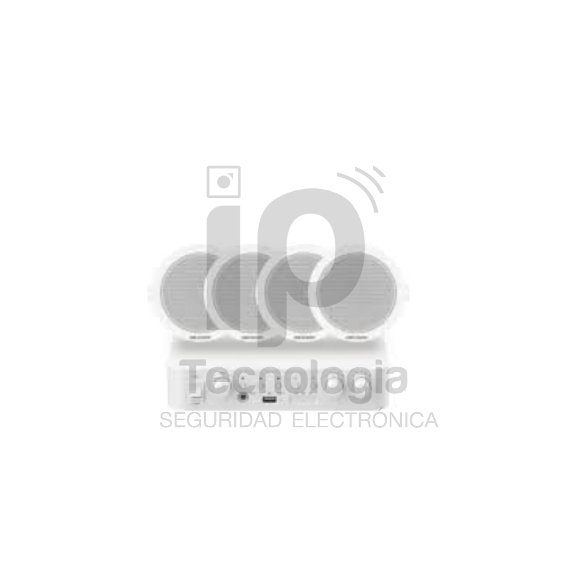 KIT AUDIO ANALOGICO CON AMPLIFICADOR DE 60W Y 4 ALTAVOCES 6W