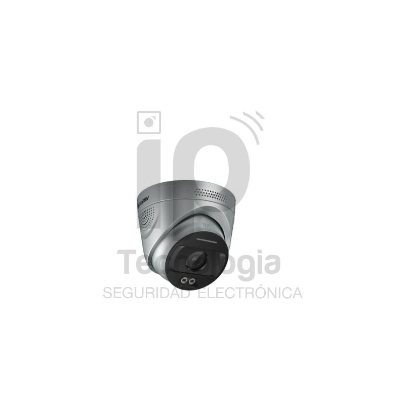 CAMARA IP 4MP TURRET - GRIS - CON DETECCION DE FUEGO Y TEMP