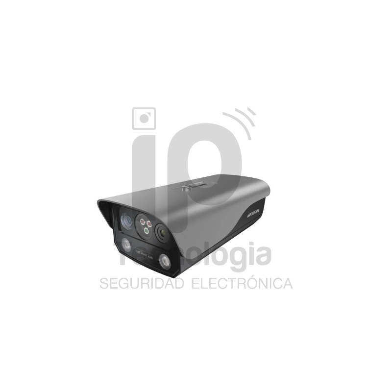 CAMARA IP 4MP TUBO - GRIS - CON DETECCION DE FUEGO Y TEMP