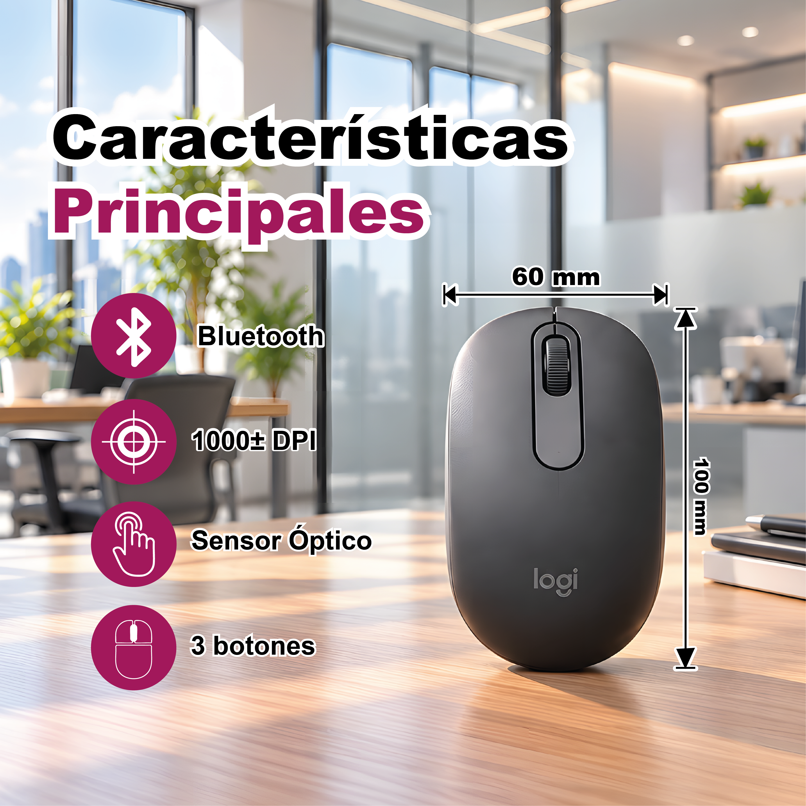 Mouse M196 Bluetooth 3