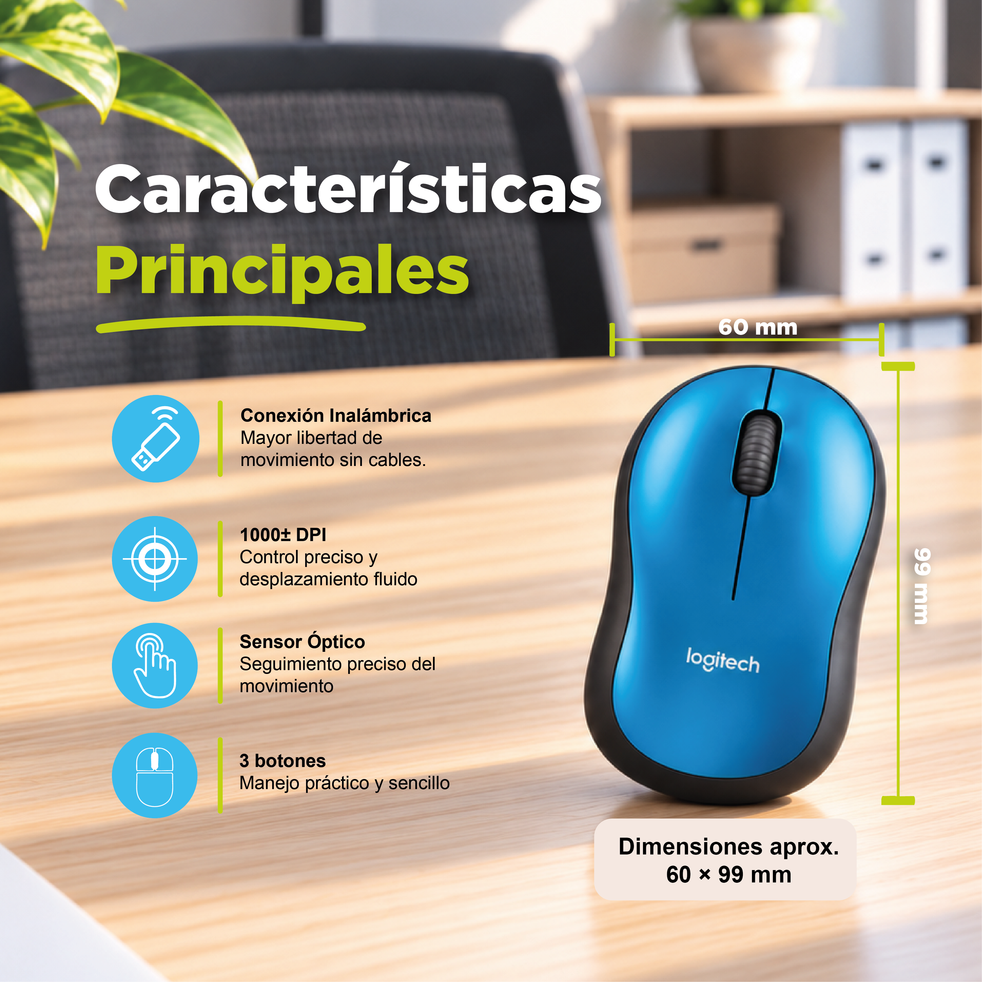 Mouse M185 Wireless 3